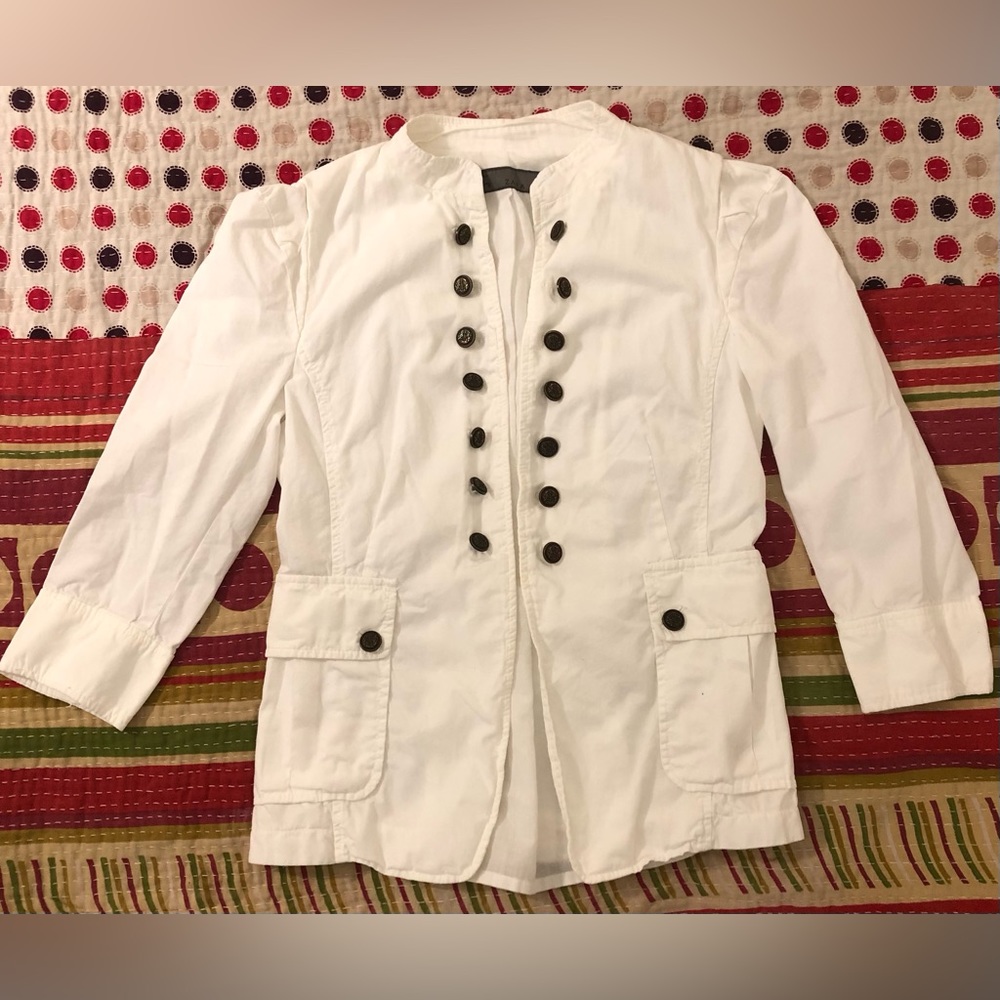 Jacket for woman brand Zara, color white, size M